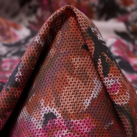 COTTON, SILK, FLORAL, CABERNET&NIMBUS CLOUD
