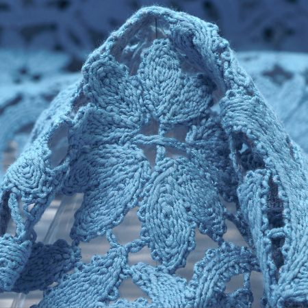 LACE, COTTON, POWDER BLUE