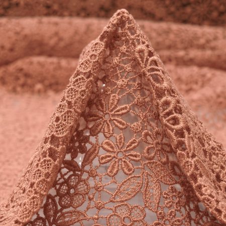 LACE, COTTON, VINTAGE ROSE
