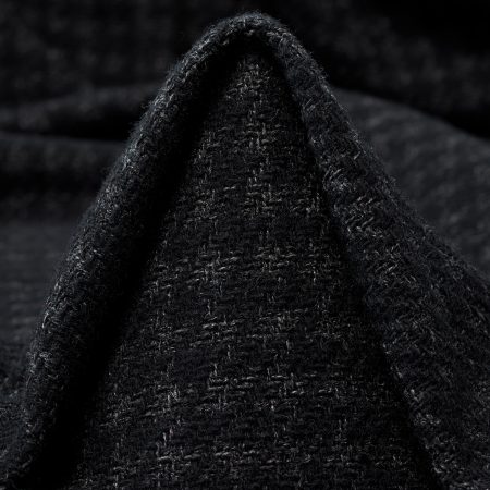 TWILL, COTTON BLEND, CHECK, STEEL GRAY
