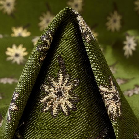 JACQUARD, FLORAL, AVOCADO&BONE WHITE