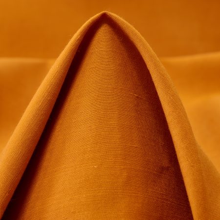 SATIN, LINEN, VISCOSE, PEACH CARAMEL