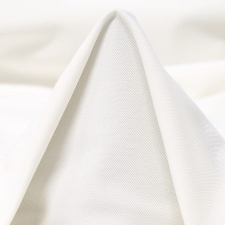 Twill, Cotton, Elastic, Lucent White