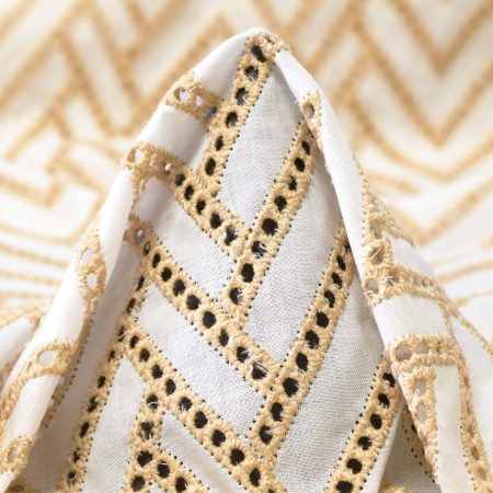 Lace, Light cotton, Printed, Apricot&Snow White