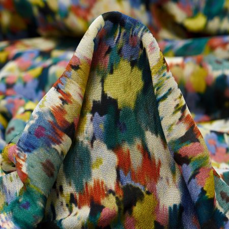 Voile, Viscose, Floral, Multicolor