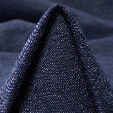 Double, Piqué, Cotton, Crown Blue&Lunar Rock
