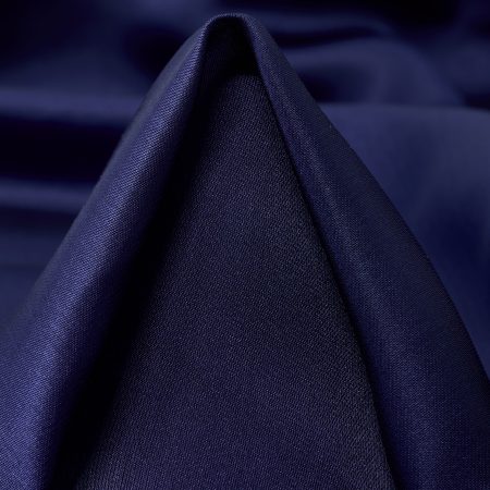 Voile, Cupro, Silk, Navy Peony